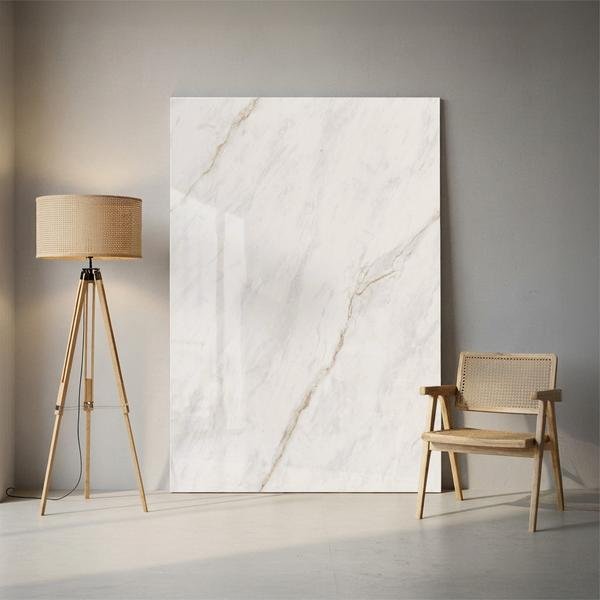 Ceramic 6 ft x 4 ft Carving High Gloss Finish Vitrified Large Format Tile - 9 mm