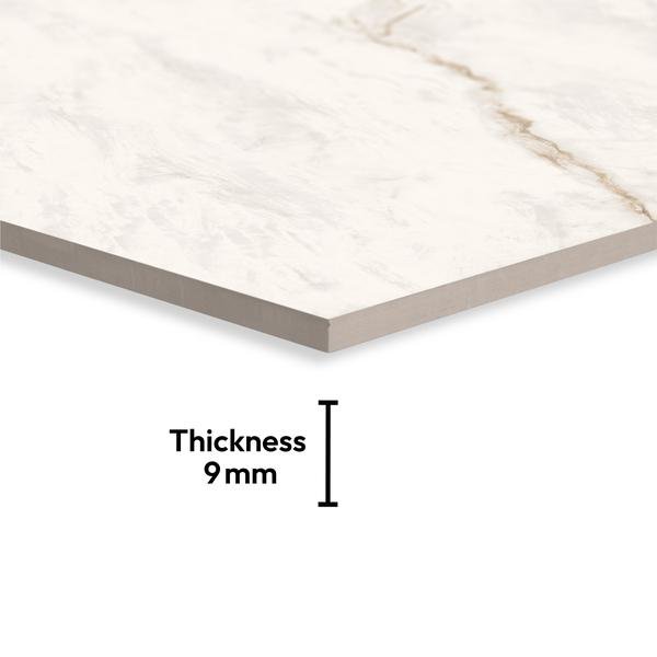Ceramic 6 ft x 4 ft Carving High Gloss Finish Vitrified Large Format Tile - 9 mm - Image 4
